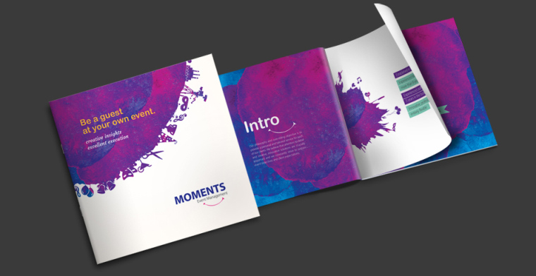moments 線下活動公司宣傳畫冊設計“艷麗水彩篇”-上海畫冊設計公司1
