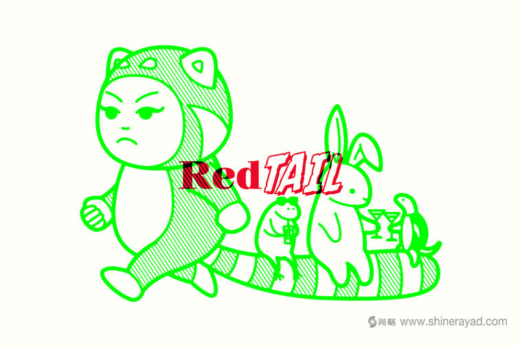 Red Tail 紅尾酒吧logo設(shè)計(jì)、吉祥物設(shè)計(jì)、VI設(shè)計(jì)、品牌形象設(shè)計(jì)-上海品牌設(shè)計(jì)公司