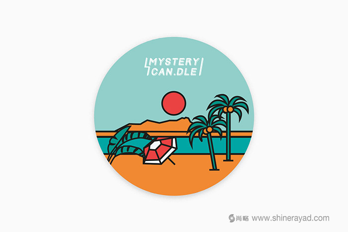 上海包裝設計公司分享Mystery Can 夏季系列蠟燭包裝設計插畫設計靈感