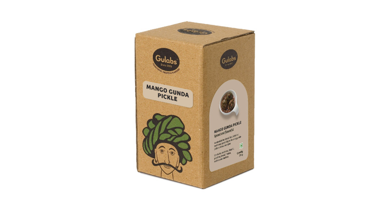 Gulabs 印度食品（零食，調味品和香料）瓦能紙簡約包裝設計-上海包裝設計公司5