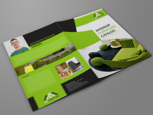 亮眼綠色風 Furniture 辦公家具品牌宣傳畫冊設計-上海畫冊設計公司設計欣賞2