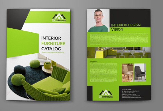 亮眼綠色風 Furniture 辦公家具品牌宣傳畫冊設計-上海畫冊設計公司設計欣賞7