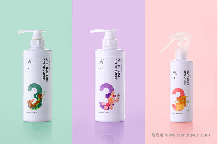 上海包裝設(shè)計公司設(shè)計欣賞：Wanto3 香薰香氛寵物用品系列包裝設(shè)計