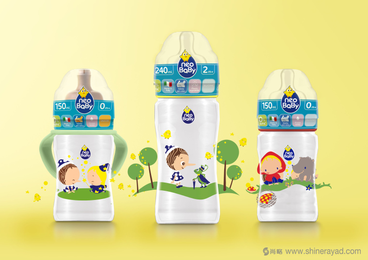 Neo Baby 嬰兒產品嬰兒用品包裝設計插畫設計-上海包裝設計公司