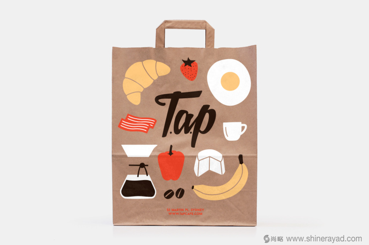 TAP 咖啡沙拉美食餐廳餐飲品牌VI形象設(shè)計(jì)插畫設(shè)計(jì)-上海餐飲品牌設(shè)計(jì)公司