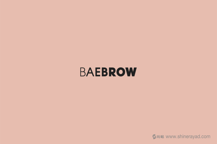 BAEBROW 畫眉筆視覺識別-logo設計--上海品牌設計公司