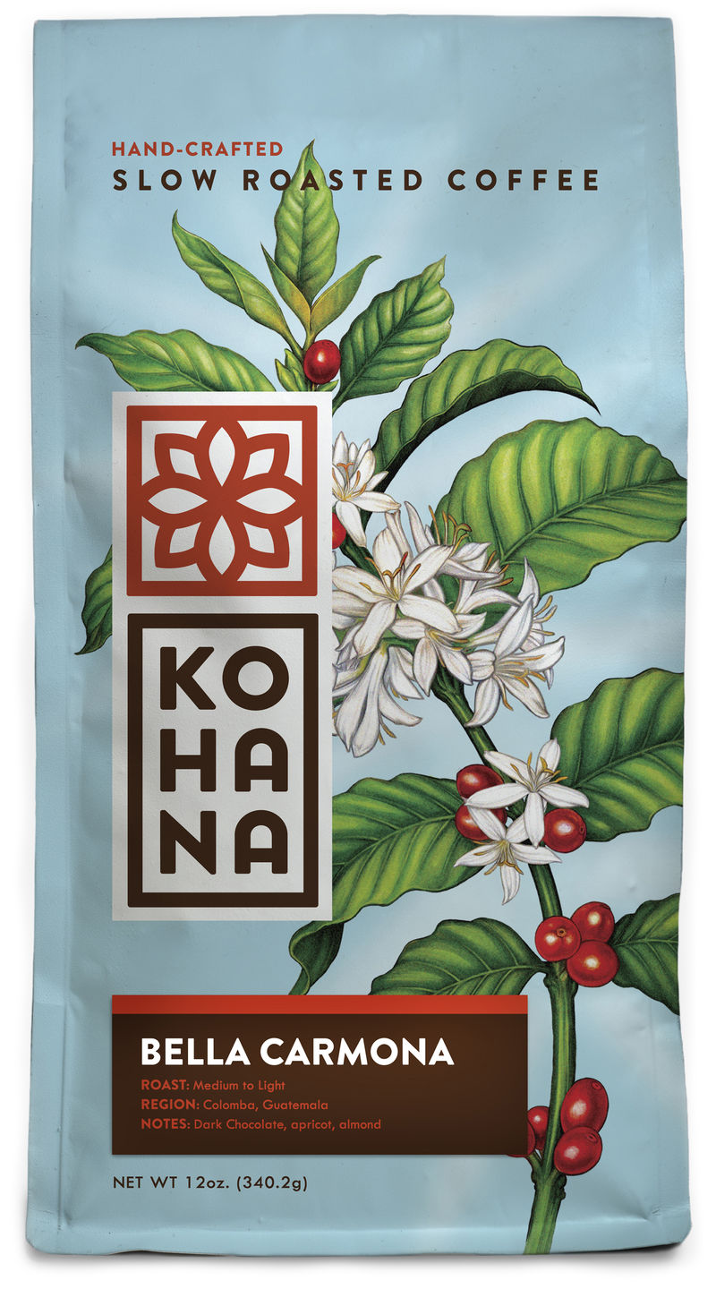 KOHANA咖啡包裝設計花朵插畫篇-上海包裝設計公司