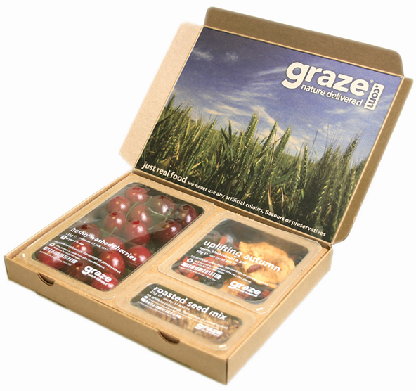 上海包裝設計公司分享20個創意環保包裝設計案例-Graze小吃盒子環保包裝