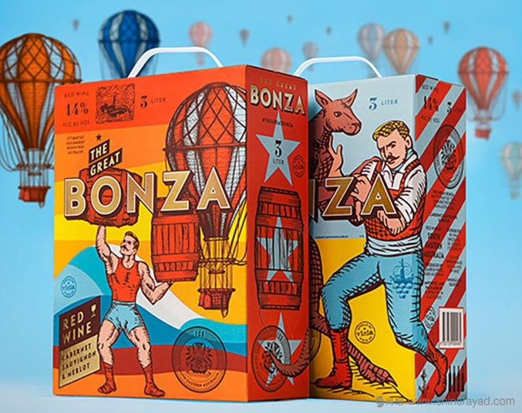The Great Bonza 澳大利亞酒品牌包裝設計-上海包裝設計公司