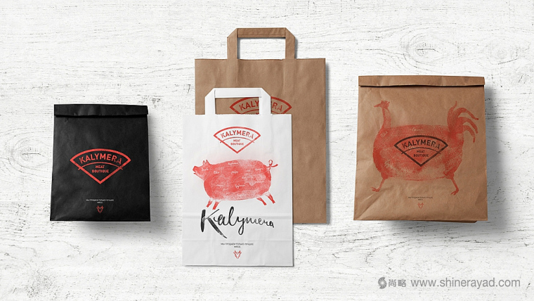 Kalymera 生鮮肉連鎖店品牌形象設(shè)計(jì)袋子設(shè)計(jì)-上海品牌形象設(shè)計(jì)公司8