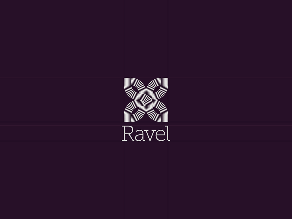 幾何線條圖形風格 RAVEL葡萄酒品牌商標設計-上海商標設計公司1