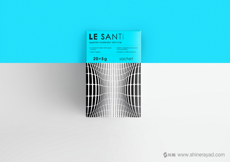 LE SANTI 幾何線條風(fēng)美體塑身減肥產(chǎn)品包裝設(shè)計(jì)-上海包裝設(shè)計(jì)公司設(shè)計(jì)欣賞4