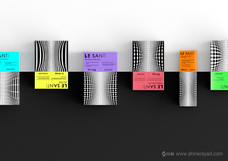 LE SANTI 幾何線條風(fēng)美體塑身減肥產(chǎn)品包裝設(shè)計(jì)-上海包裝設(shè)計(jì)公司設(shè)計(jì)欣賞3