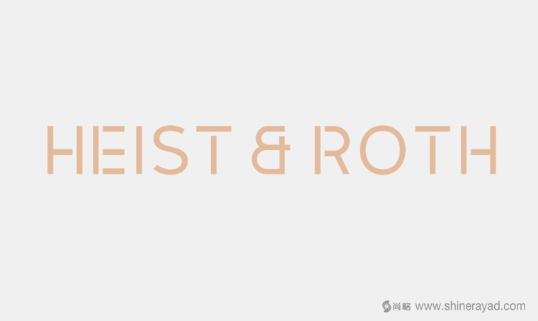 Heist & Roth 化妝品標志字體設計-上海品牌形象設計公司3