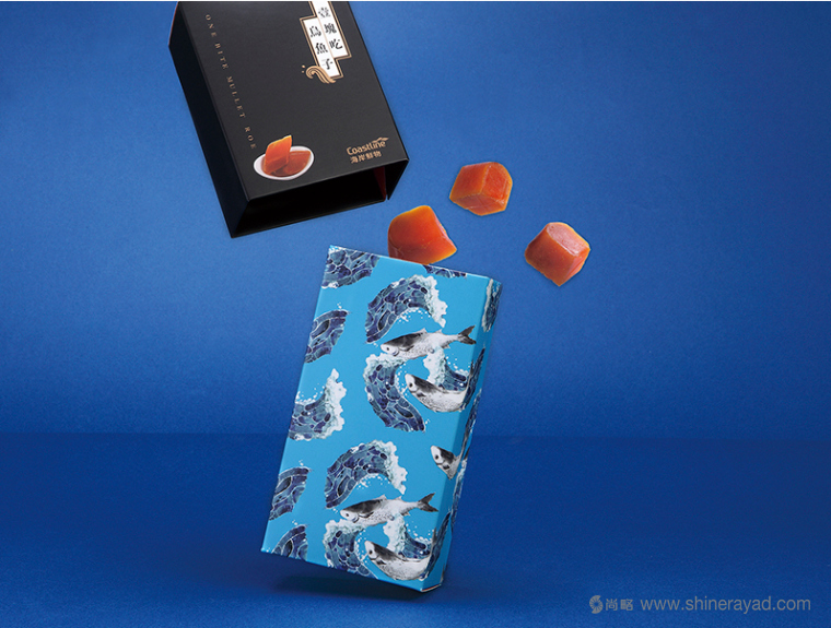 上海包裝設(shè)計(jì)公司海鮮產(chǎn)品包裝設(shè)計(jì)欣賞：壹?jí)K吃烏魚子包裝設(shè)計(jì)4