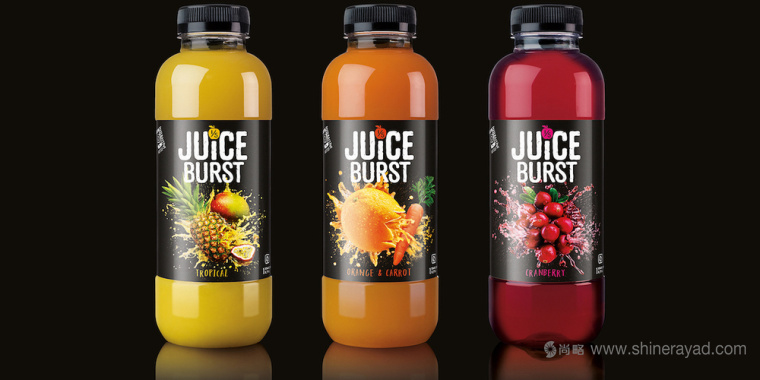 水果爆炸創(chuàng)意JUICEBURST 果汁包裝設(shè)計(jì)-上海飲料包裝設(shè)計(jì)公司1