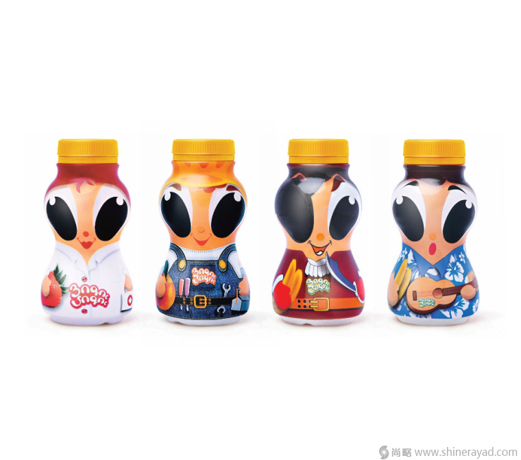 昆蟲卡通玩偶物版 Yogu-Mogu 酸奶包裝設計-上海包裝設計公司1 昆蟲卡通玩偶物版 Yogu-Mogu 酸奶包裝設計-上海包裝設計公司1