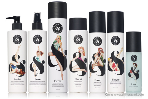 復古女郎 BEAUTY & PIN-UPS 美發(fā)品牌產(chǎn)品包裝設(shè)計-上海包裝設(shè)計公司2