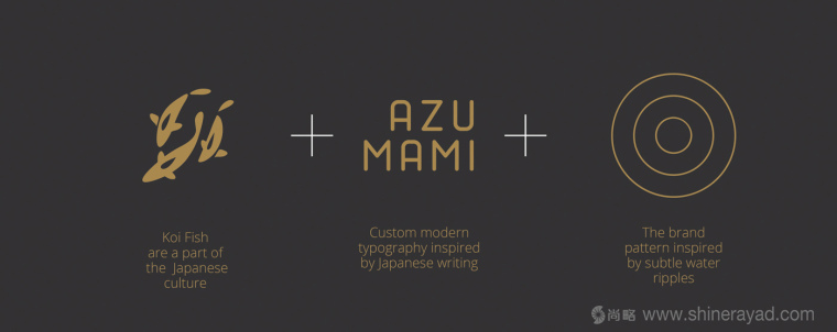 Azumami 日式餐廳東情西韻式餐飲品牌logo設(shè)計-上海LOGO設(shè)計公司3