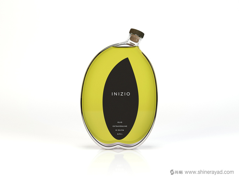 Inizio 橄欖油瓶型造型設(shè)計(jì)-上海食用油包裝設(shè)計(jì)公司