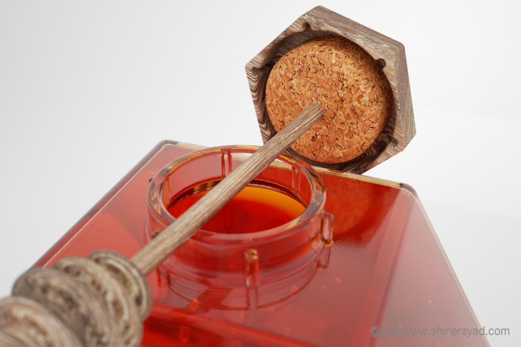 六角形造型設計Honey 蜂蜜產(chǎn)品瓶型設計包裝設計-上海包裝設計公司4