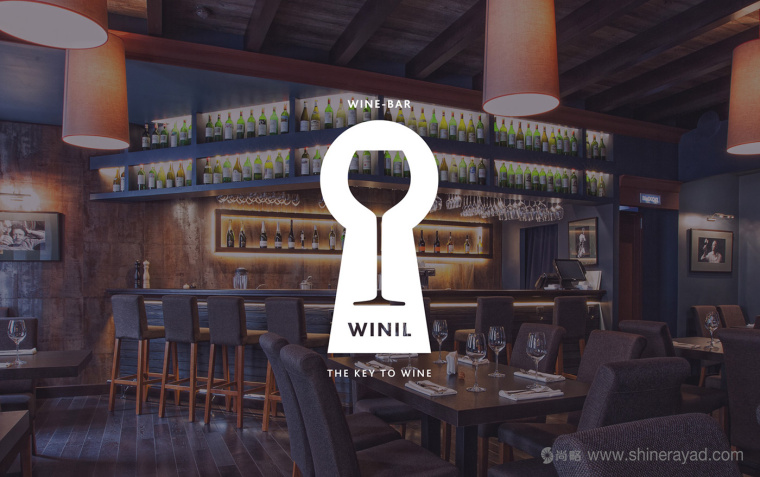 上海logo設計佳作收集：Winil 葡萄酒酒吧logo設計1