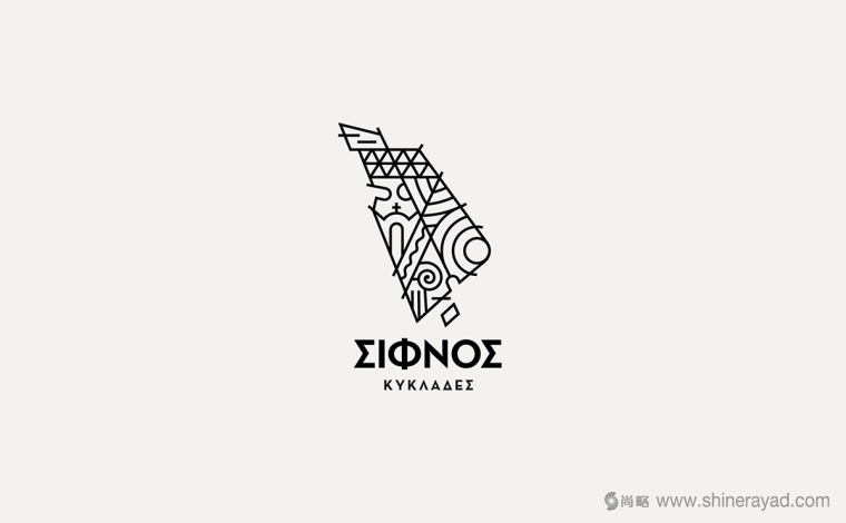 Sifnos錫弗諾島旅游LOGO設計VI形象設計-上海logo設計5