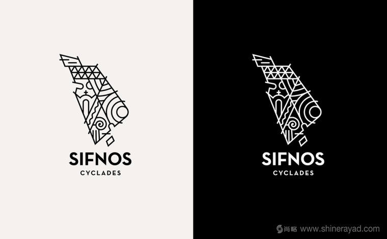 Sifnos錫弗諾島旅游LOGO設計VI形象設計-上海logo設計7