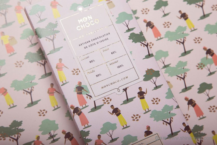 Mon Choco 巧克力包裝設計插畫設計-上海包裝設計佳作欣賞5