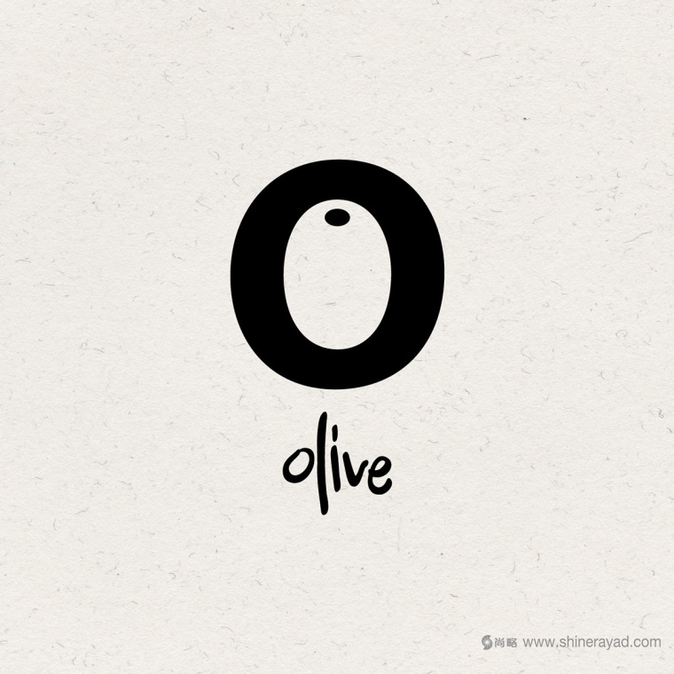 有創意的O Olive橄欖油logo設計-上海logo設計公司1