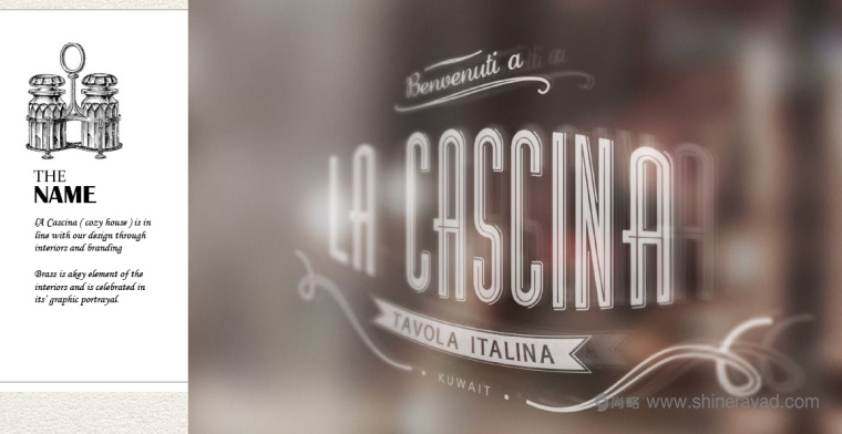 LA CASCINA 意大利與法國融合菜餐廳餐飲品牌VI視覺形象識別設計-上海VI設計公司5