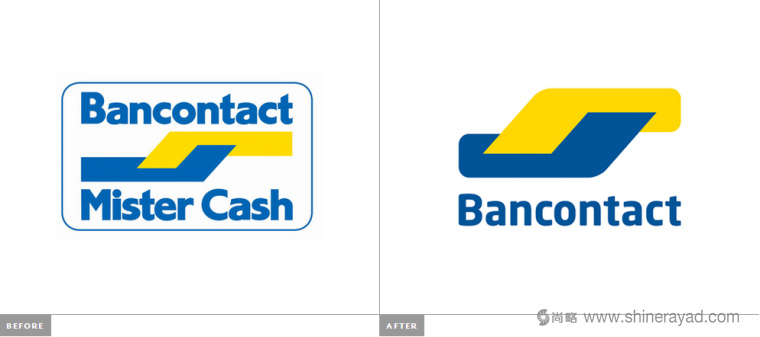 比利時支付卡公司Bancontact新品牌logo設計-上海logo設計公司國外設計資訊1