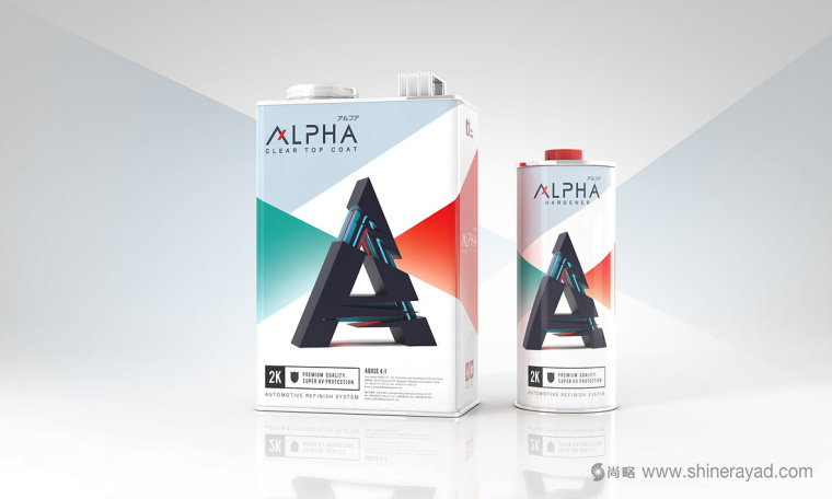 ALPHA 汽車涂層汽車車漆護理用品包裝設計-上海包裝設計公司設計欣賞3