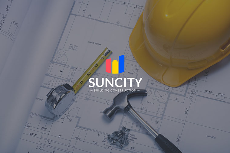幾何圖形風格SUNCITY 建筑施工公司標志設計品牌vi設計 幾何圖形風格SUNCITY 建筑施工公司標志設計品牌vi設計