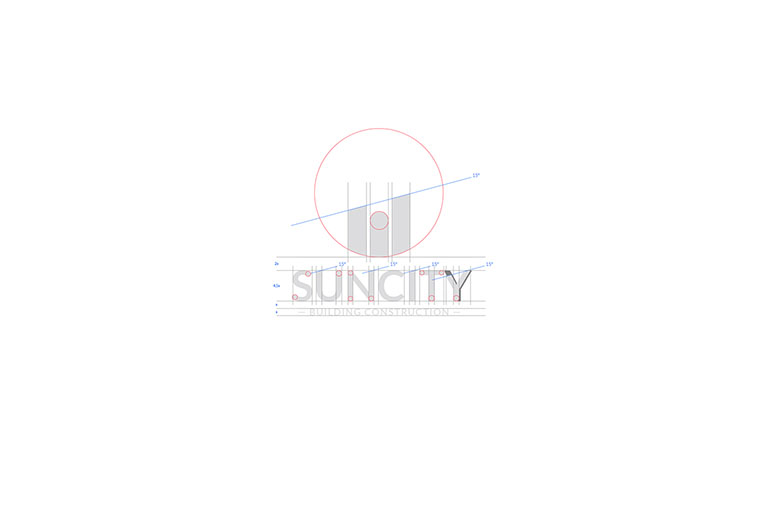 幾何圖形風格SUNCITY 建筑施工公司標志設計-上海標志設計公司 幾何圖形風格SUNCITY 建筑施工公司標志設計-上海標志設計公司