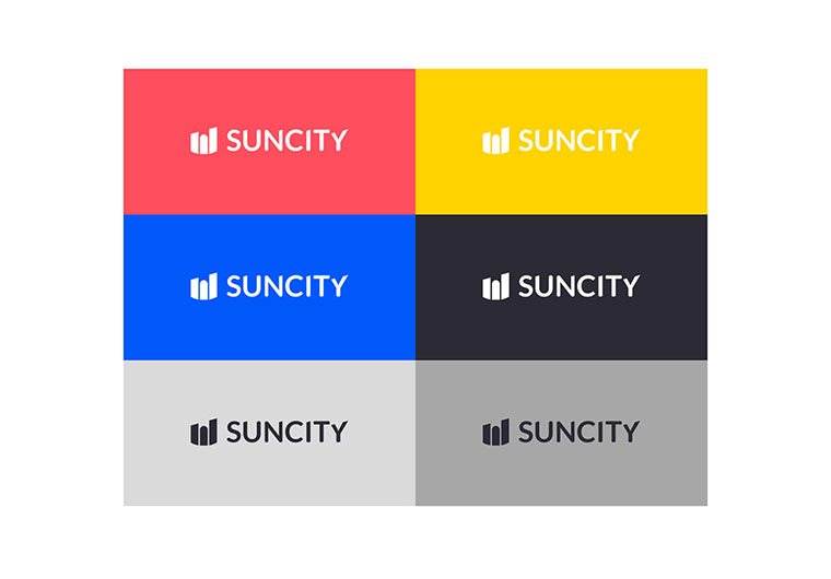 幾何圖形風格SUNCITY 建筑施工公司標志設計-上海標志設計公司 幾何圖形風格SUNCITY 建筑施工公司標志設計-上海標志設計公司