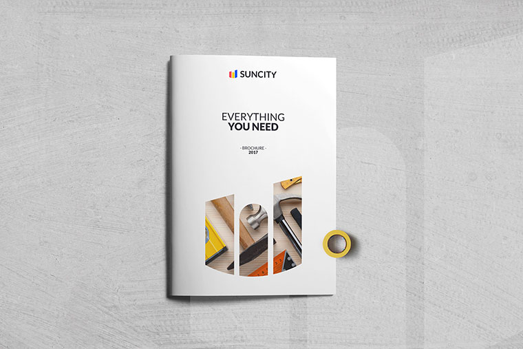 幾何圖形風格SUNCITY 建筑施工公司VI設計-畫冊封面設計-上海VI設計公司 幾何圖形風格SUNCITY 建筑施工公司VI設計-畫冊封面設計-上海VI設計公司