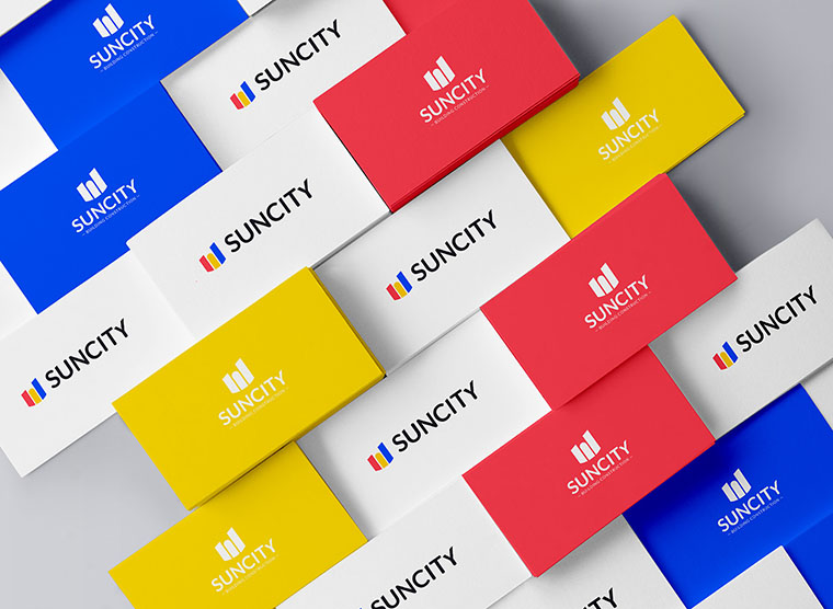 幾何圖形風格SUNCITY 建筑施工公司VI設計-上海VI設計公司 幾何圖形風格SUNCITY 建筑施工公司VI設計-上海VI設計公司
