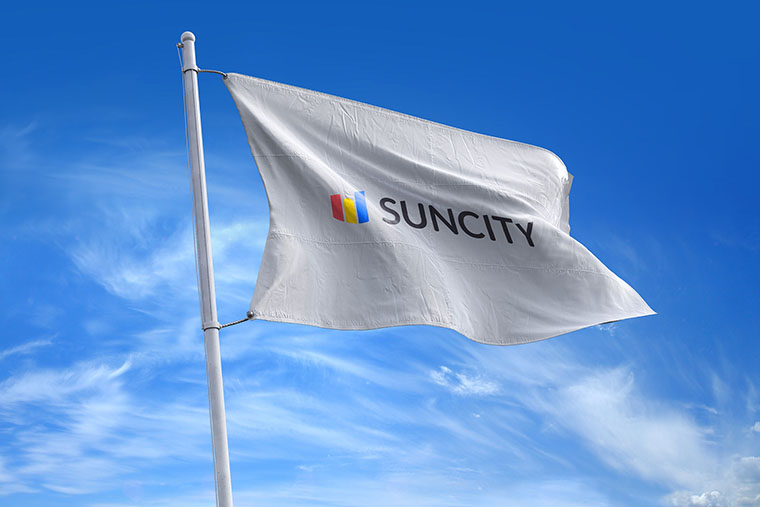 幾何圖形風格SUNCITY 建筑施工公司VI設計-上海VI設計公司 幾何圖形風格SUNCITY 建筑施工公司VI設計-上海VI設計公司