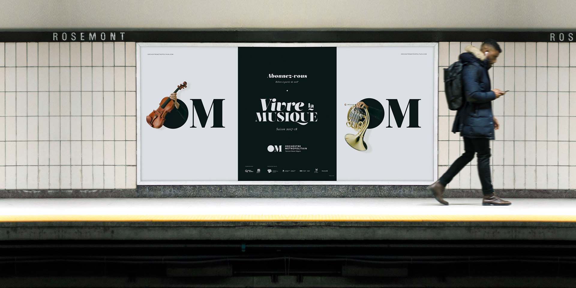 音樂品牌設計-OM大都會管弦樂隊新logo設計與VI視覺形象識別設計