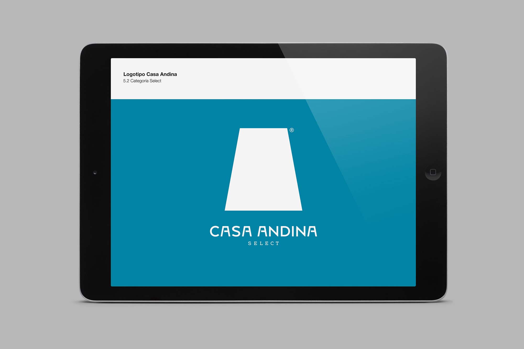 簡約幾何圖形logo及vi設計-Casa Andina旅游文化產業新品牌形象設計