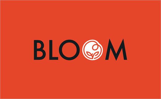 BLOOM品牌設計機構圓形花朵標志設計