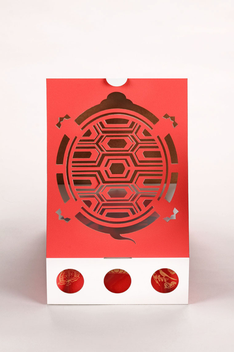 福祿壽中式糕點包裝設計，禮盒包裝結構設計-上海包裝設計公司