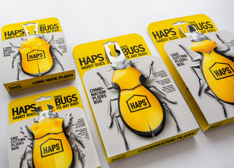 Handy Bugs五金工具昆蟲產品造型創意設計與包裝設計-上海包裝設計公司