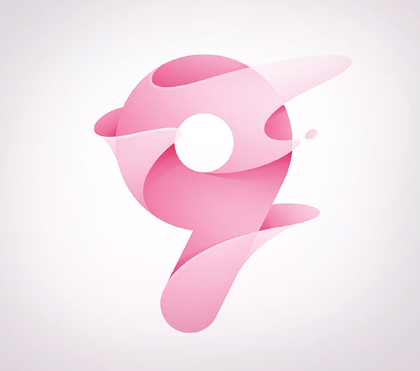 漸變膠印logo設計-2017年10個最受歡迎的或即將到來的logo設計趨勢-上海logo設計公司