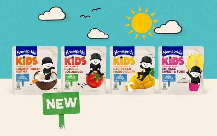 Homepride Kids兒童食品包裝設計,簡潔有創意的兒童游戲插畫設計 Homepride Kids兒童食品包裝設計,簡潔有創意的兒童游戲插畫設計