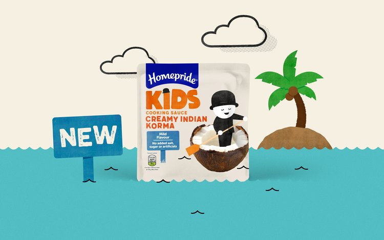 Homepride Kids兒童食品包裝設計,簡潔有創意的兒童游戲插畫設計 Homepride Kids兒童食品包裝設計,簡潔有創意的兒童游戲插畫設計