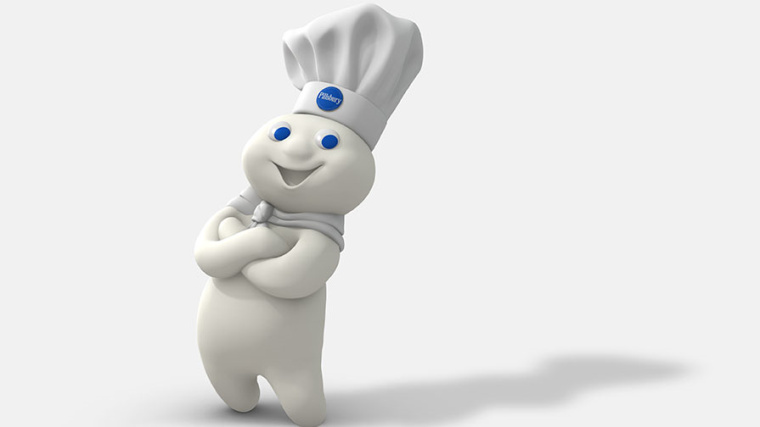 19個在廣告活動中享譽世界的最佳吉祥物- PoppinFresh ——皮爾斯伯里（Pilsbury Doughboy）