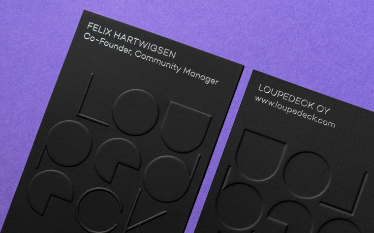 Loupedeck 圖片編輯控制網站平臺黑暗主題品牌logo設計VI形象設計