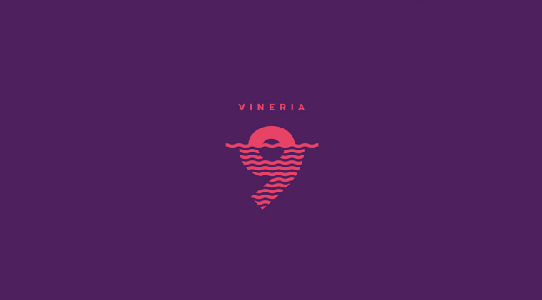 Vinery 9 葡萄園紅酒電商網站數字9logo設計
